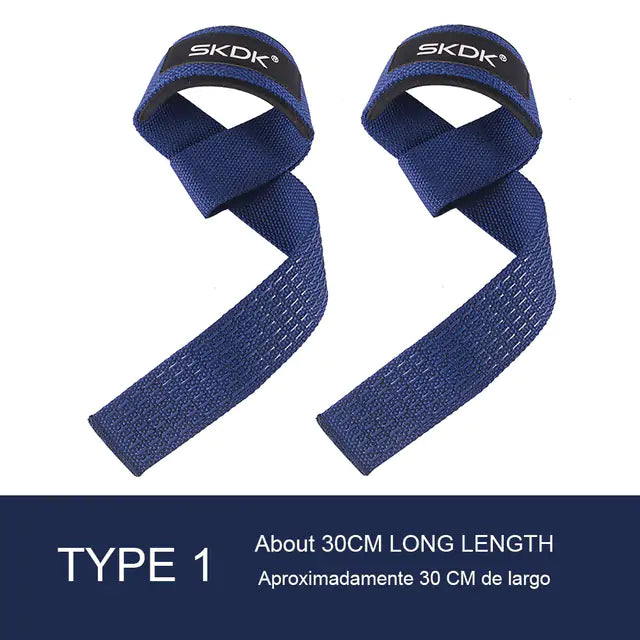 navy blue lifting straps for the gym and working out 