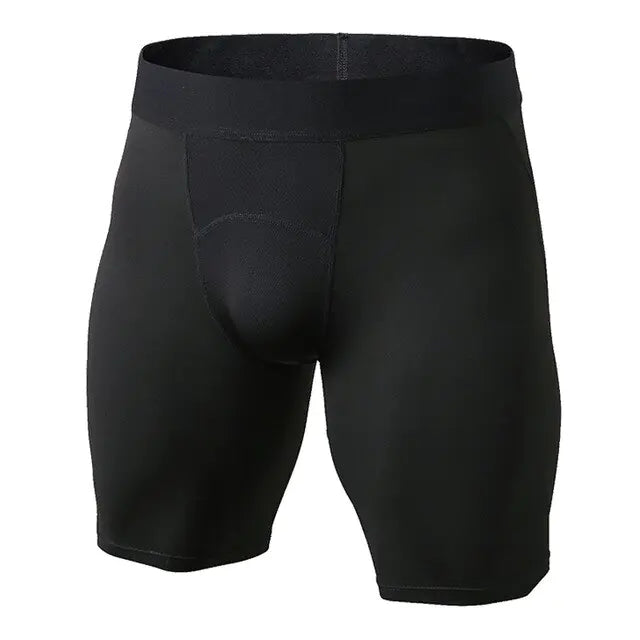 black compression running shorts