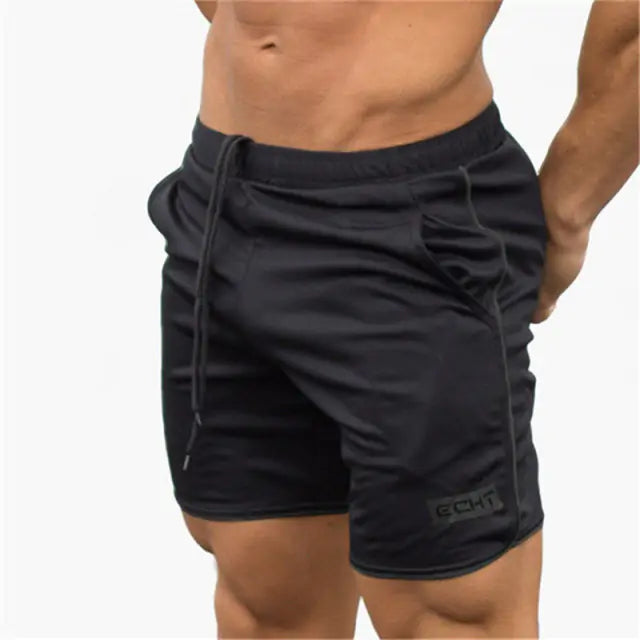 man wearing black drawstring shorts with pockets